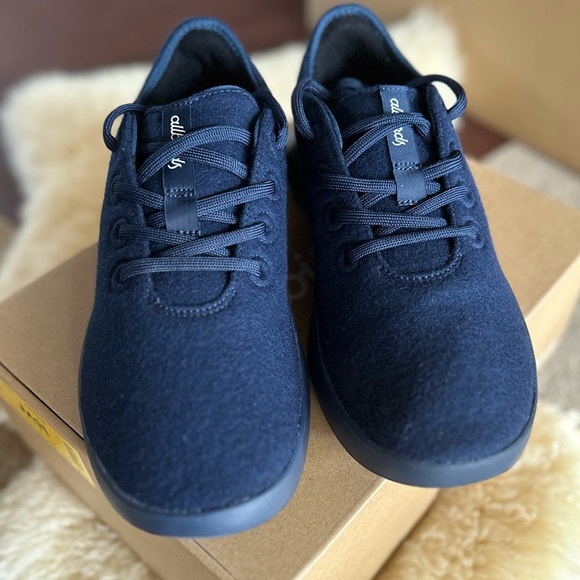 Allbirds NWT NIB Navy Blue Wool Runner Go - Men's Size 11 - Picture 9 of 15